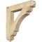 Ekena Millwork Olympic Arts & Crafts Rough Sawn Bracket, Douglas Fir, 6"W x 38"D x 38"H BKT06X38X38OLY03RDF - alternate 1